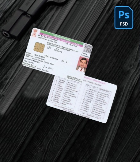 India Manipur state driving license PSD